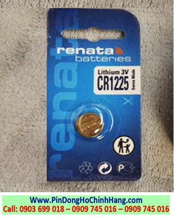 Renata CR1225, Pin CR1225
